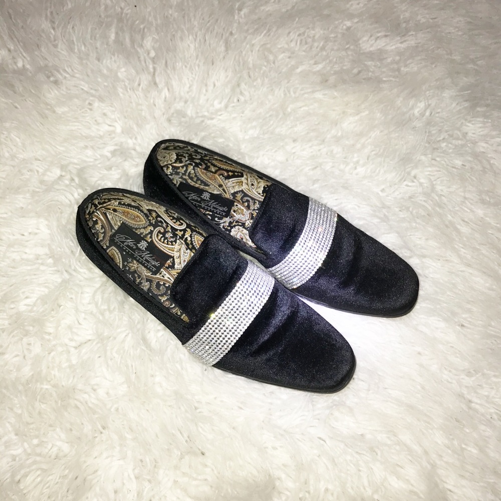 After Midnight formal footwear velvet rhinestone